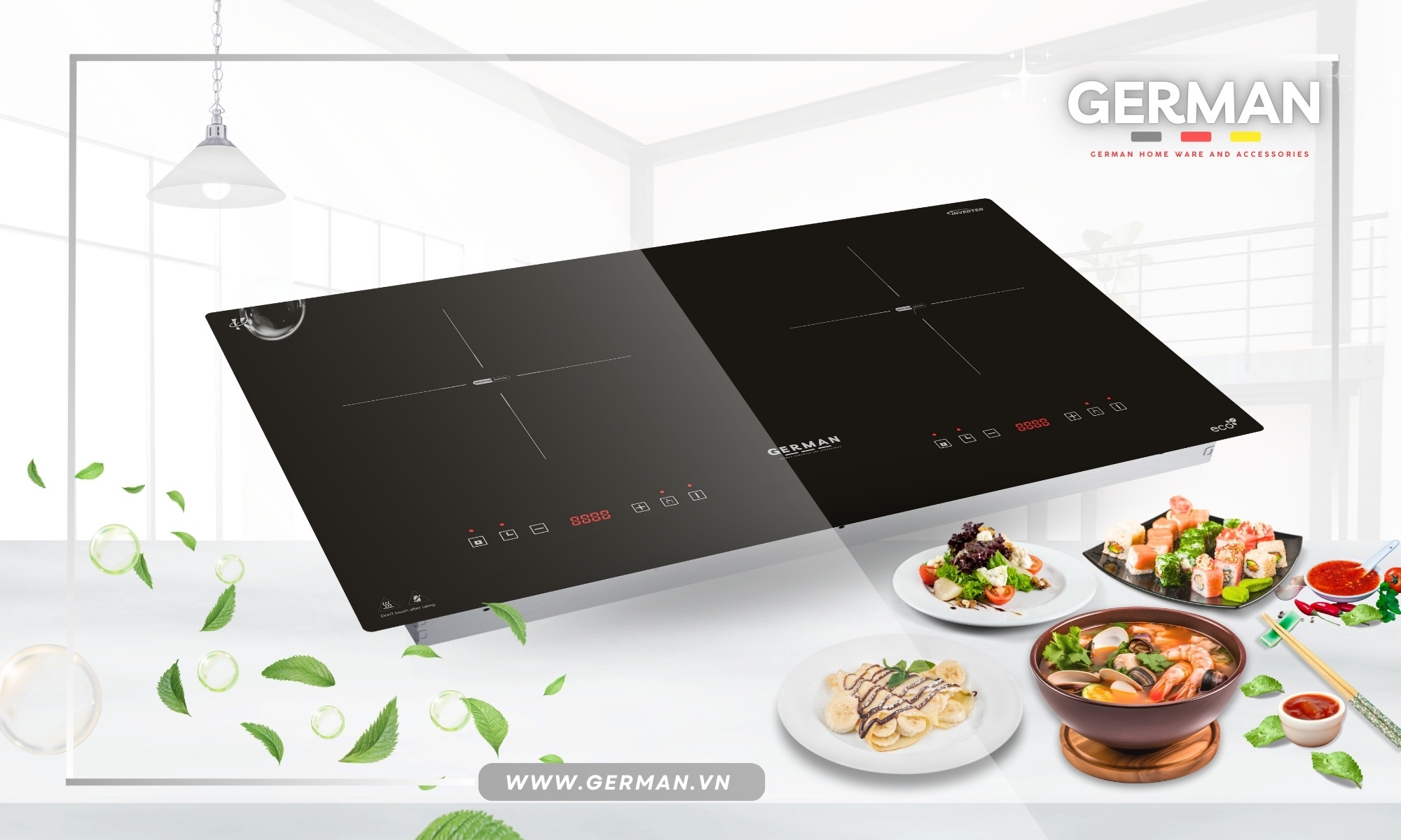  Bếp Từ Đôi German GM 981i