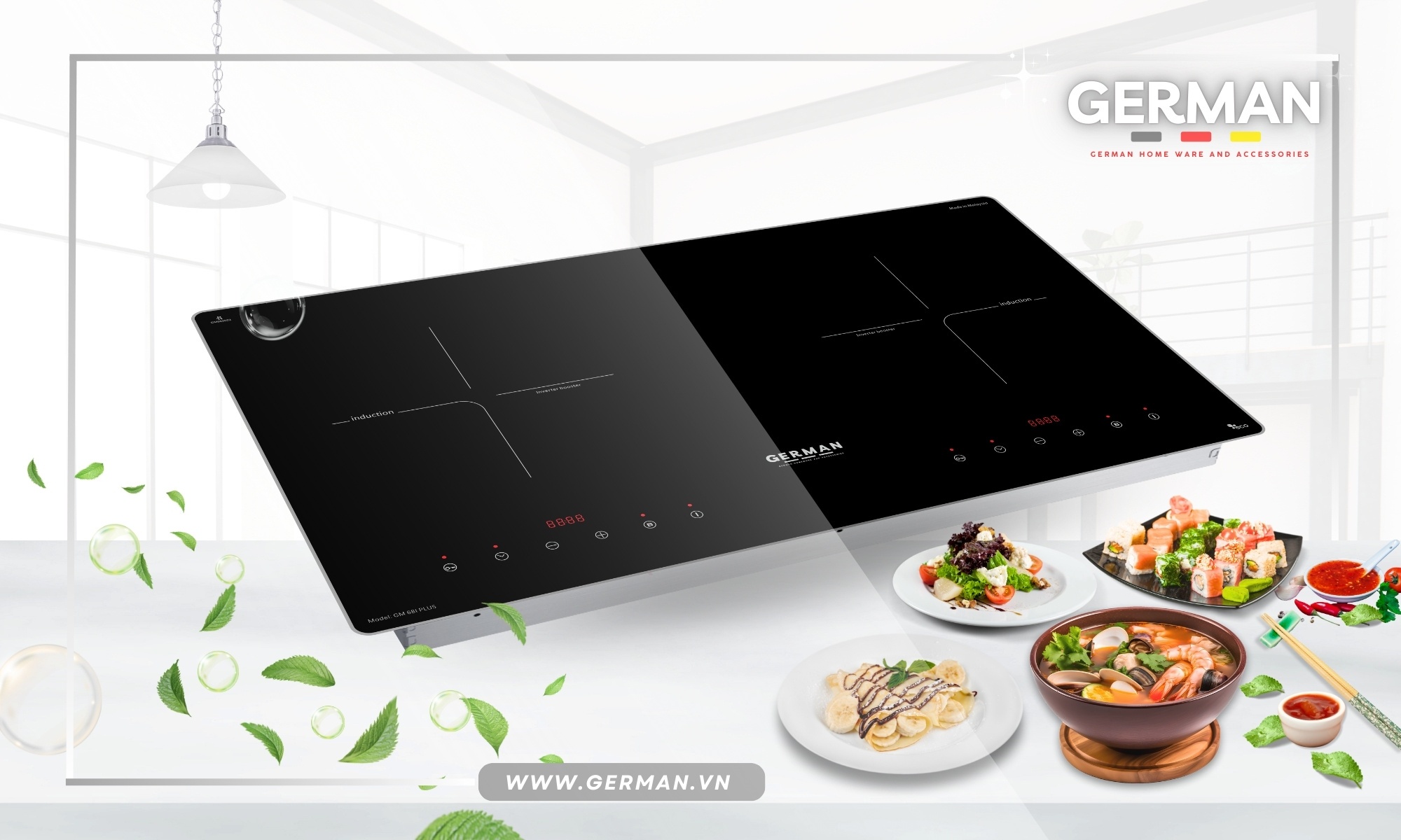  Bếp Từ Đôi German GM 68iPlus