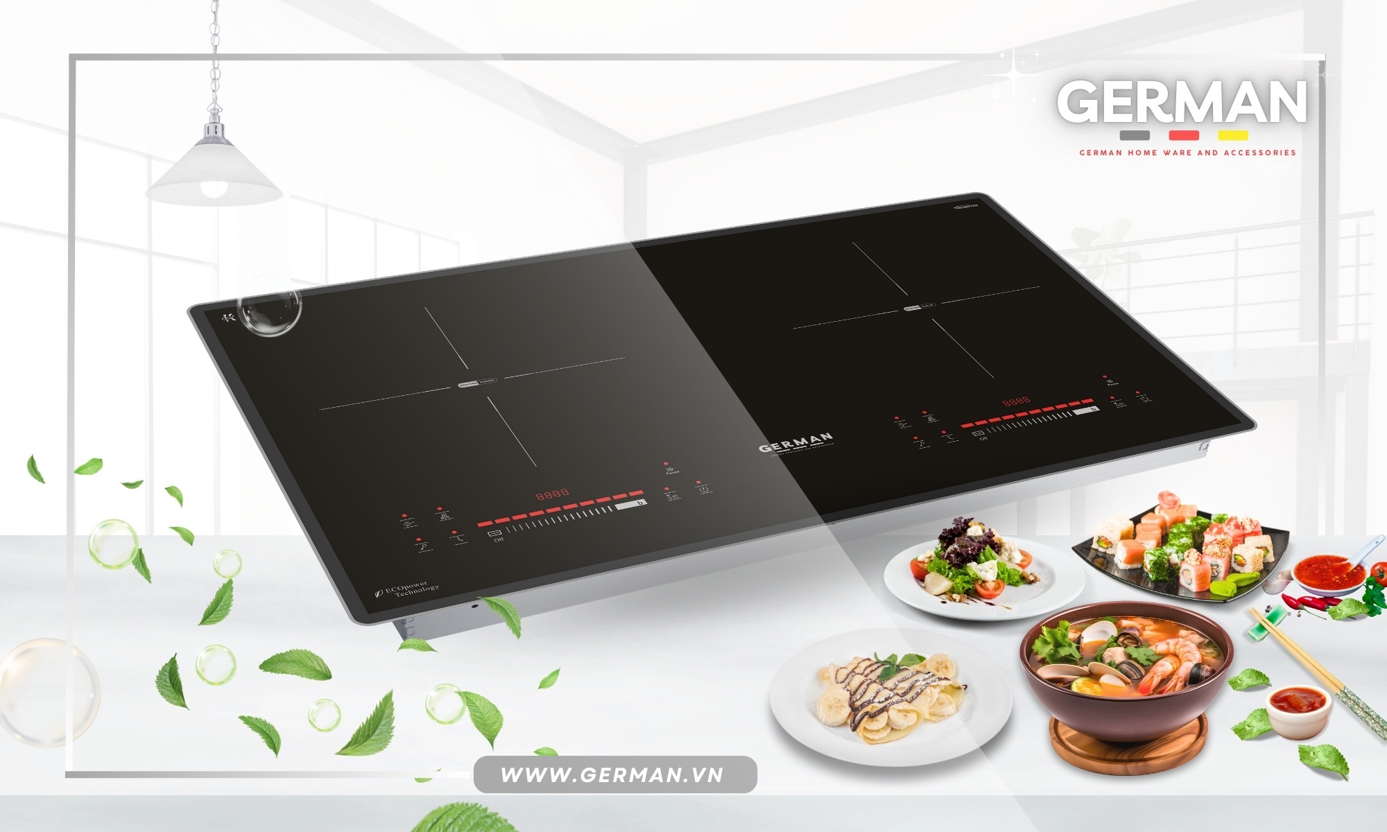 Bếp Từ Đôi German GM 689i