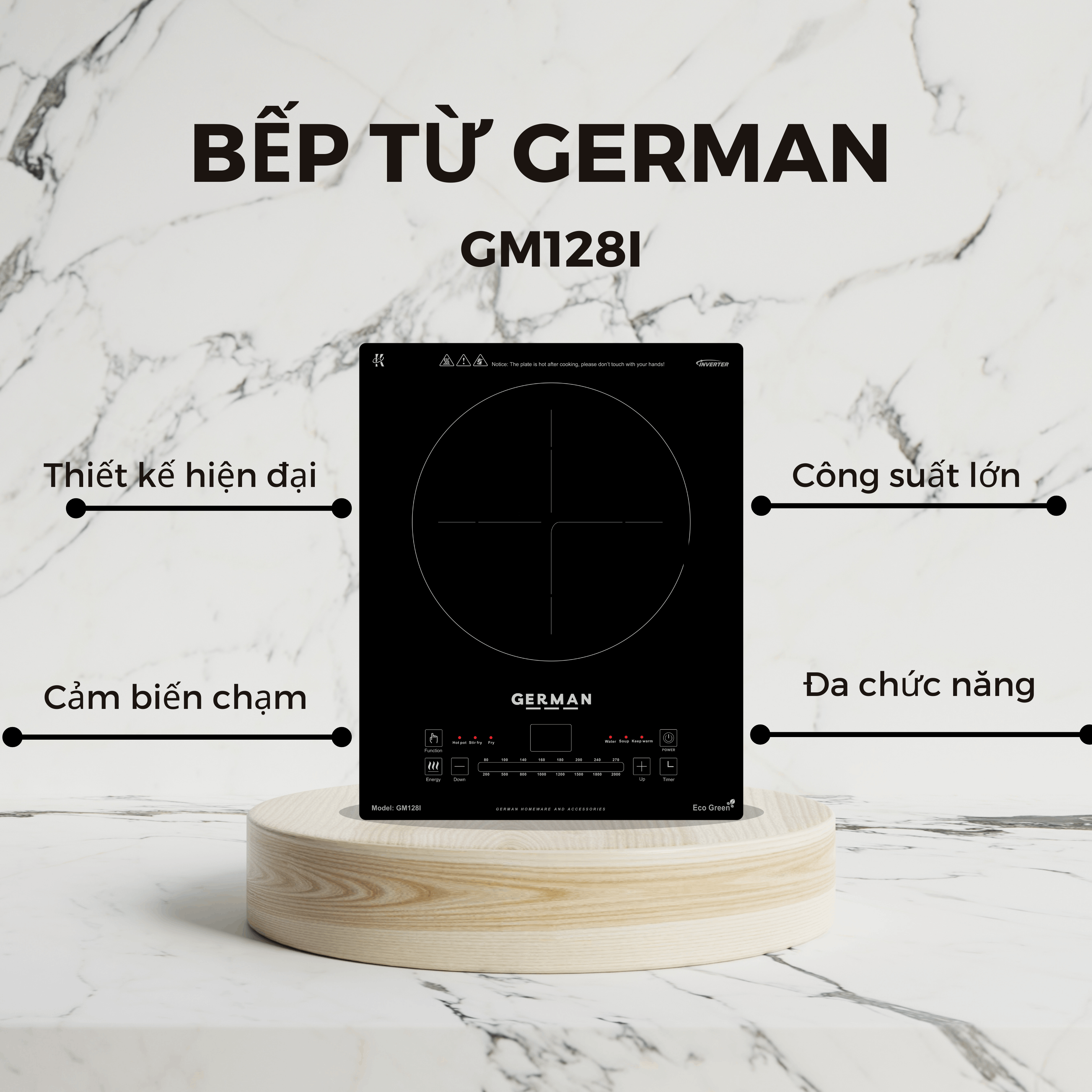  Bếp Từ Đơn German GM 128i